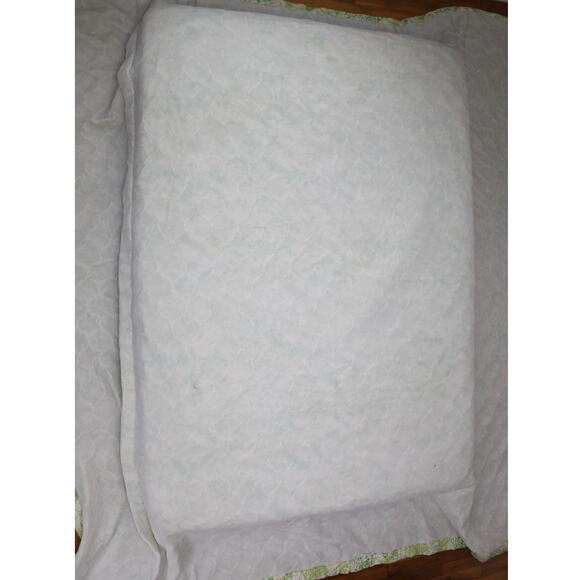 VTG 70s Burlington Vera Collection Shadow Fern Butterfly Quilted Bedspread King - Picture 5 of 13